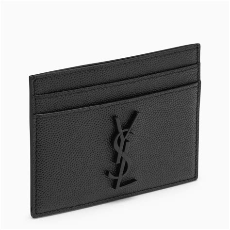 portacarte ysl nero|Porta carte saint laurent paris nero in coccodrillo stampato .